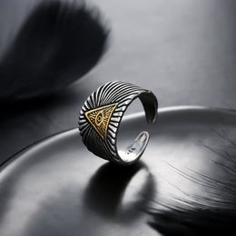 Silver-Plated  Adjustable Finger Ring
