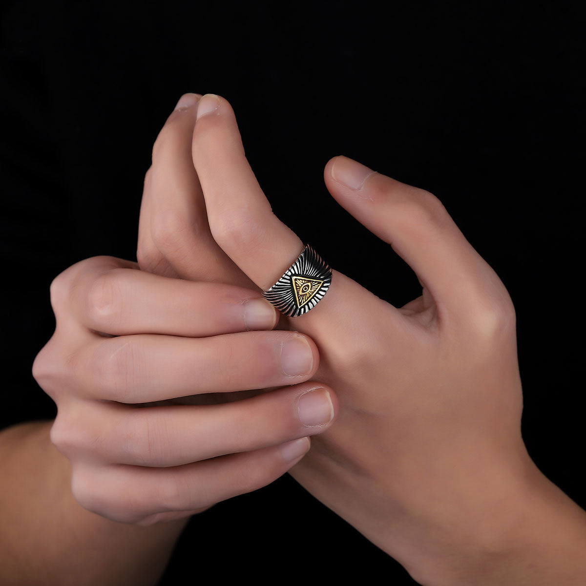 Silver-Plated  Adjustable Finger Ring