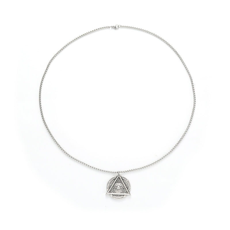 Stainless Steel Silver-Plated Minimal Necklace