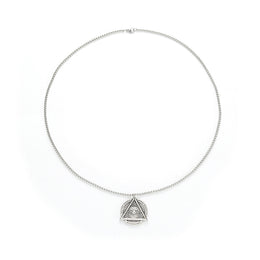 Stainless Steel Silver-Plated Minimal Necklace