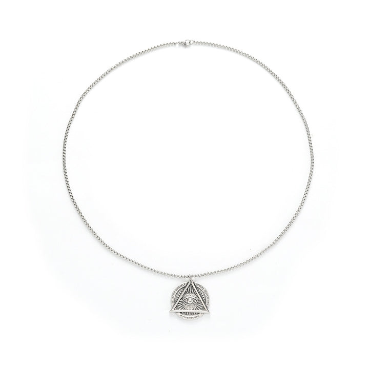 Stainless Steel Silver-Plated Minimal Necklace