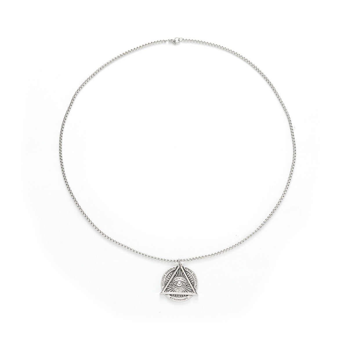 Stainless Steel Silver-Plated Minimal Necklace