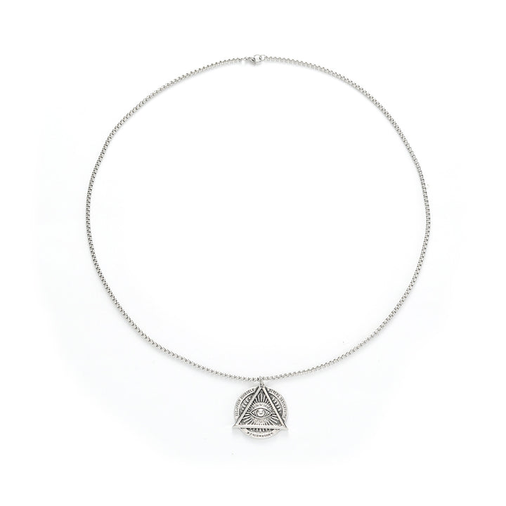 Stainless Steel Silver-Plated Minimal Necklace