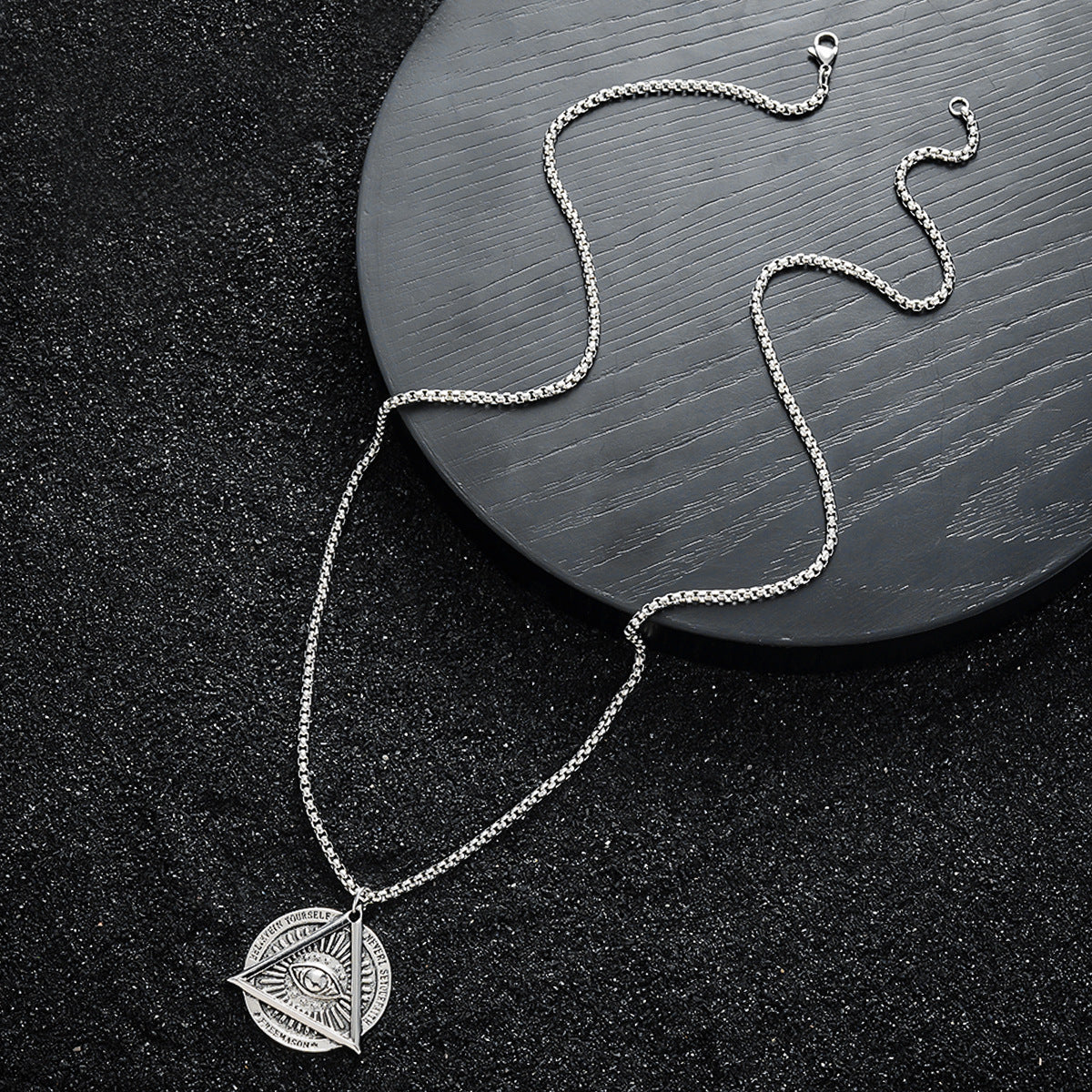 Stainless Steel Silver-Plated Minimal Necklace