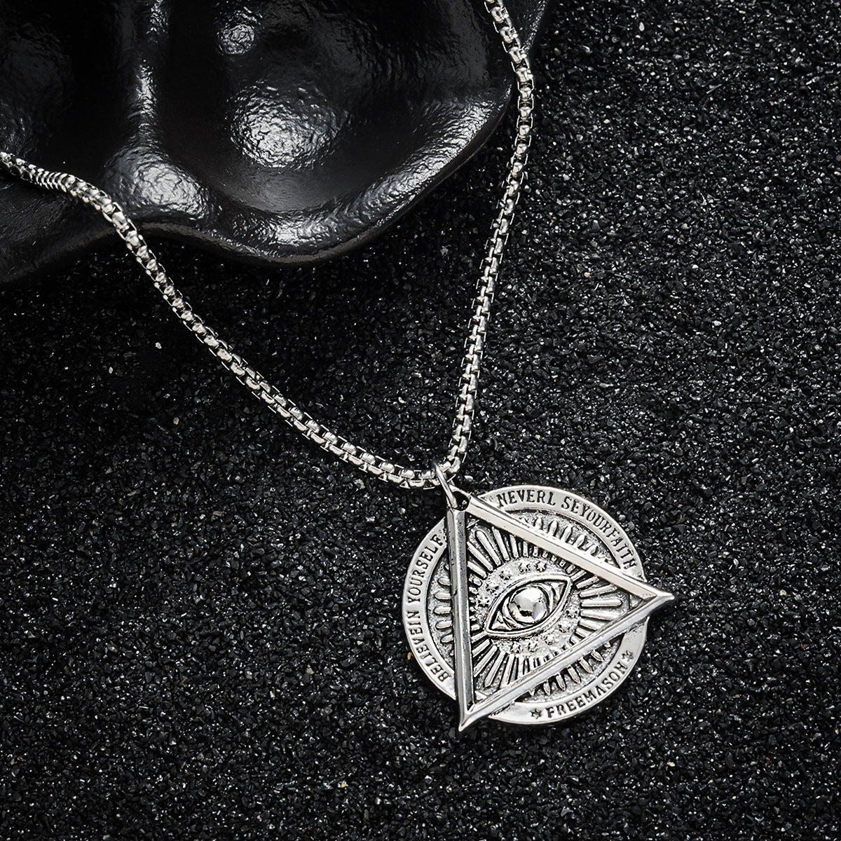 Stainless Steel Silver-Plated Minimal Necklace