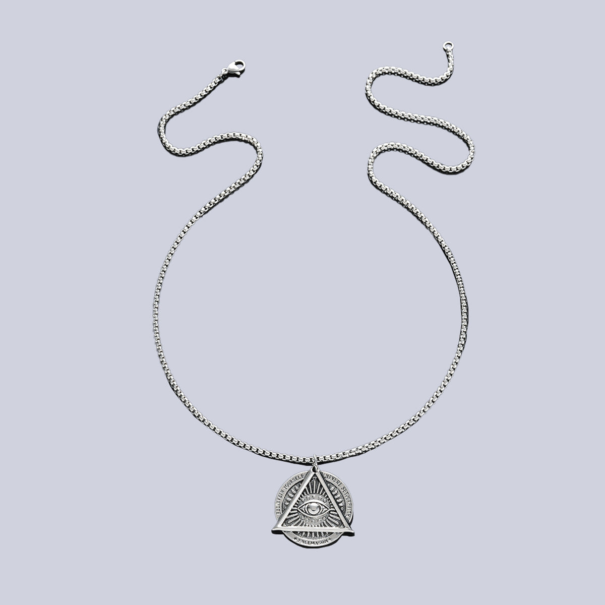 Stainless Steel Silver-Plated Minimal Necklace