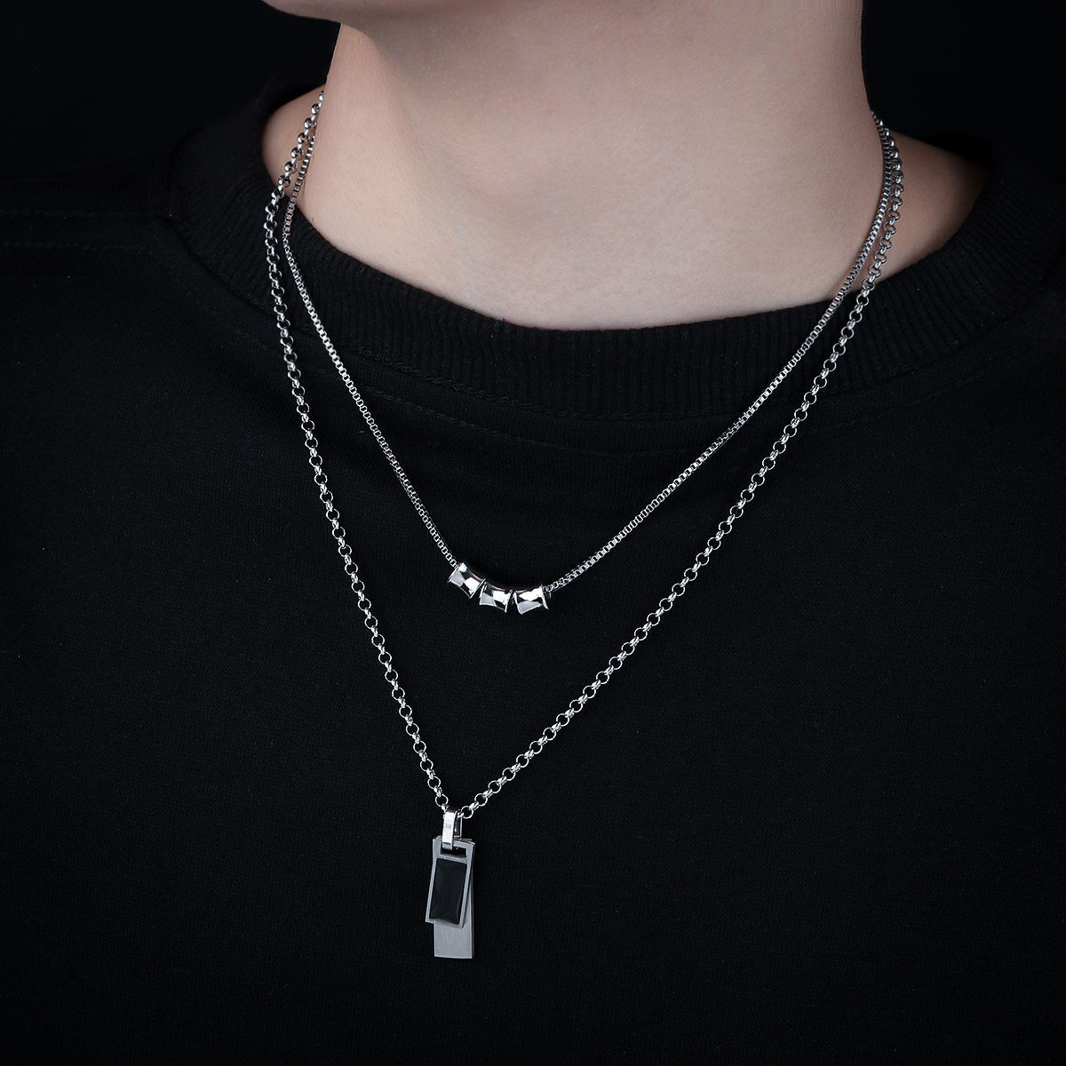 Stainless Steel Silver-Plated Chain