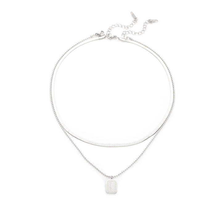 Silver-Plated  Stainless Steel Minimal Chain