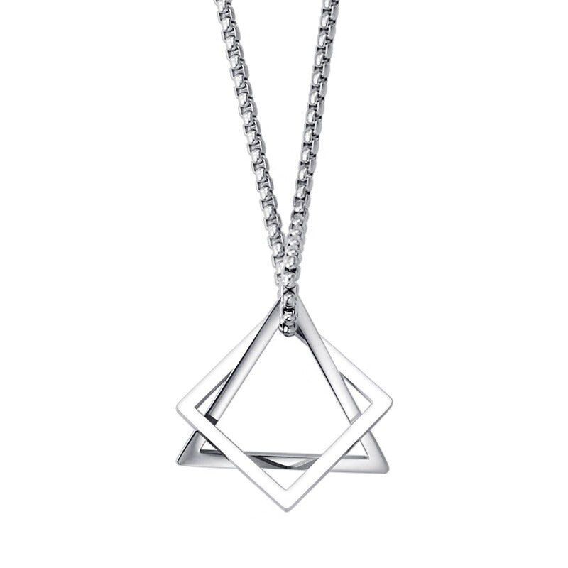 Stainless Steel Silver-Plated Minimal Necklace