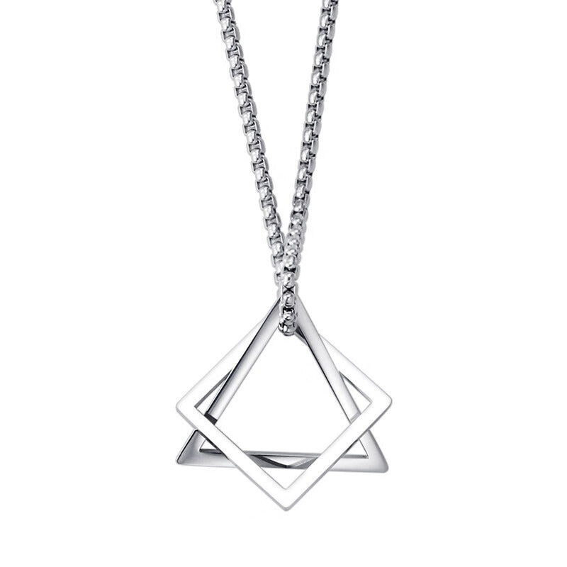 Stainless Steel Silver-Plated Minimal Necklace