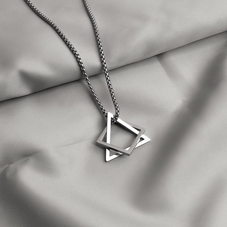 Stainless Steel Silver-Plated Minimal Necklace
