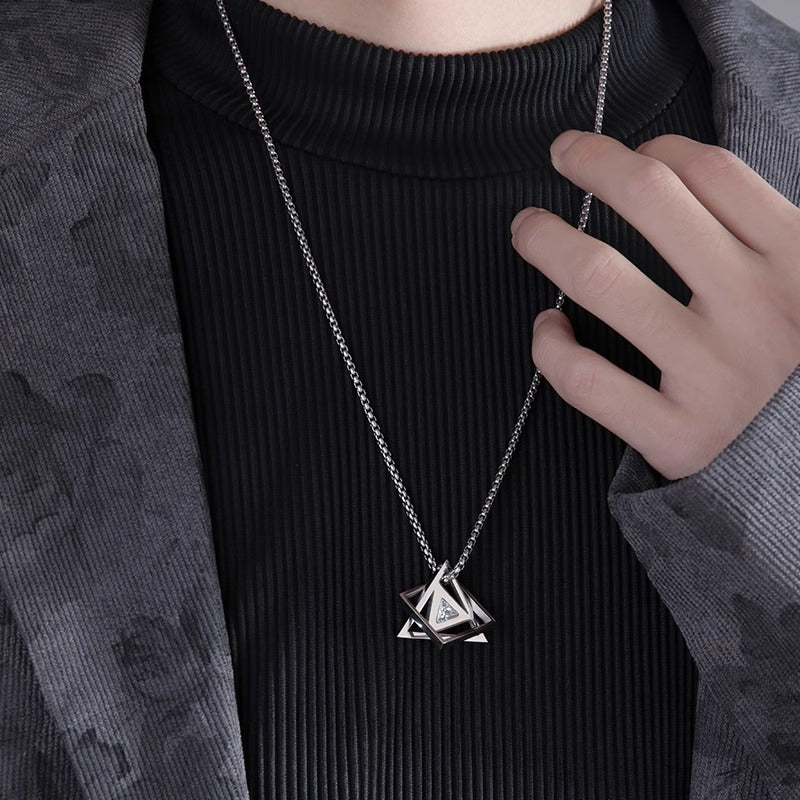 Stainless Steel Silver-Plated Minimal Necklace