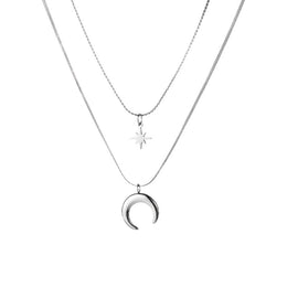 Silver-Plated Stainless Steel Minimal Chain