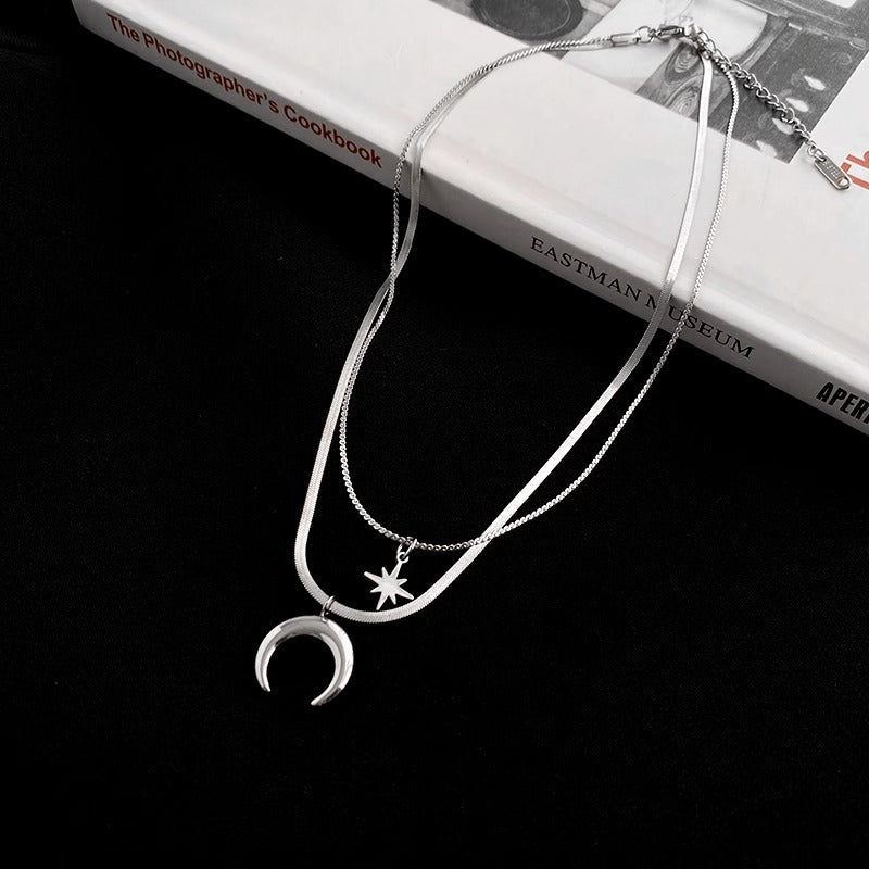 Silver-Plated Stainless Steel Minimal Chain