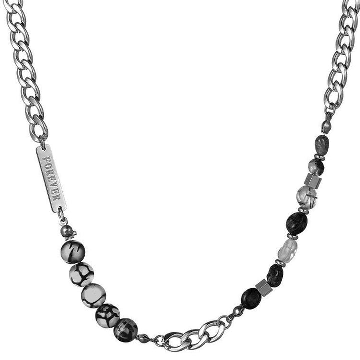 Silver-Plated Enamelled Necklace