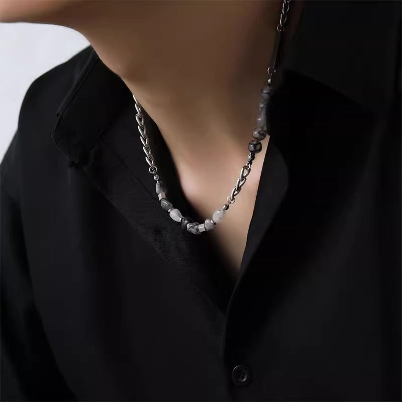 Silver-Plated Enamelled Necklace