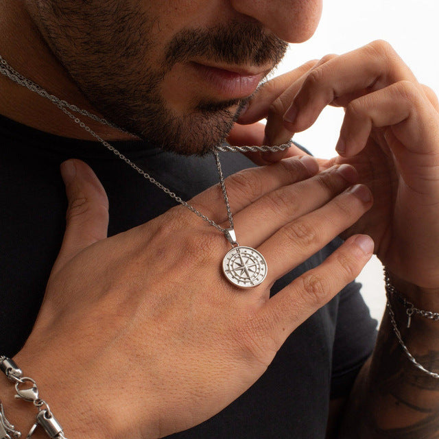 Men Silver-Plated Chain