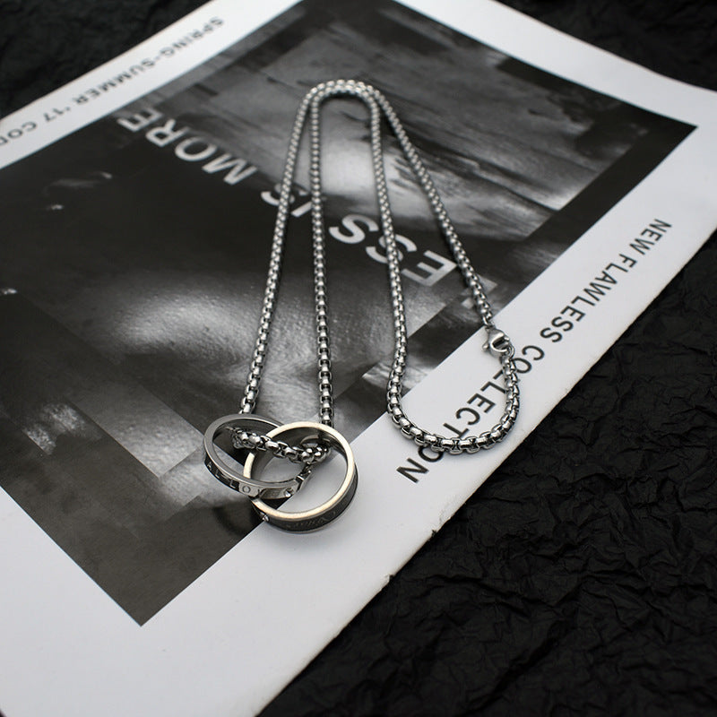 Stainless Steel Silver-Plated Minimal Necklace