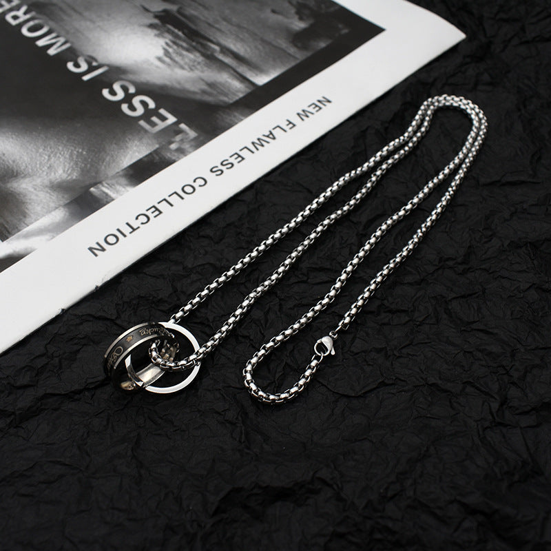 Stainless Steel Silver-Plated Minimal Necklace