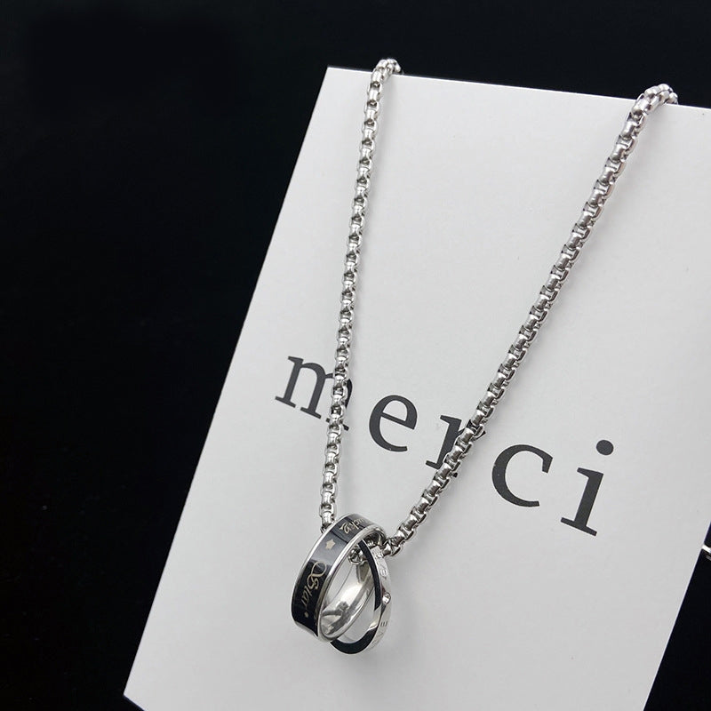 Stainless Steel Silver-Plated Minimal Necklace
