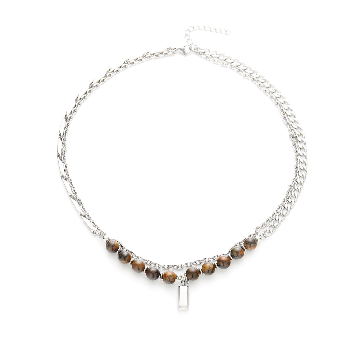 Stainless Steel Silver-Plated Chain