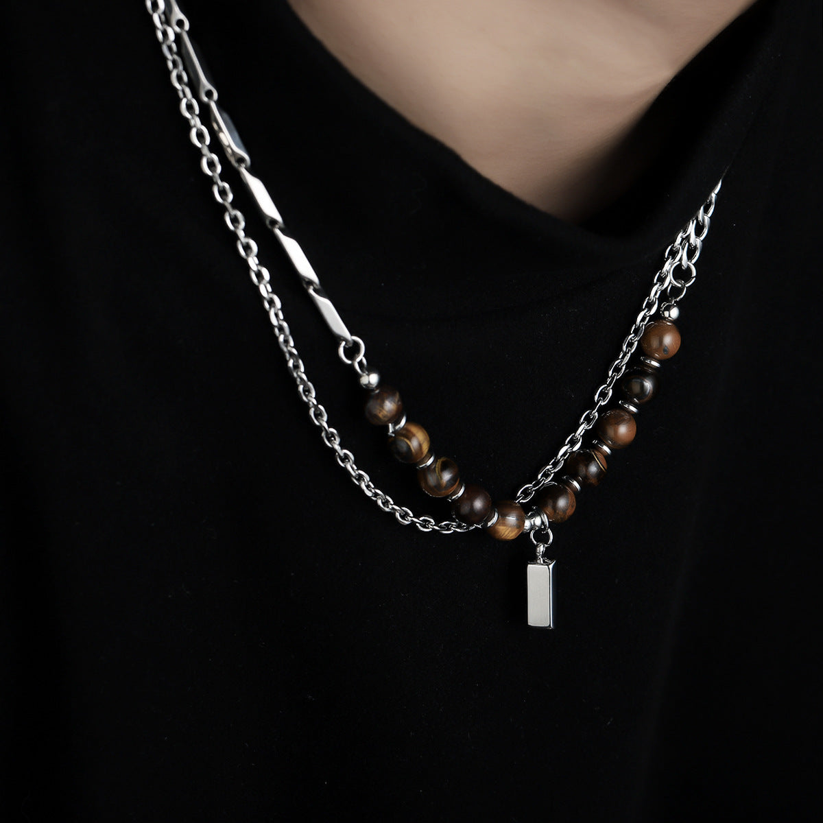 Stainless Steel Silver-Plated Chain
