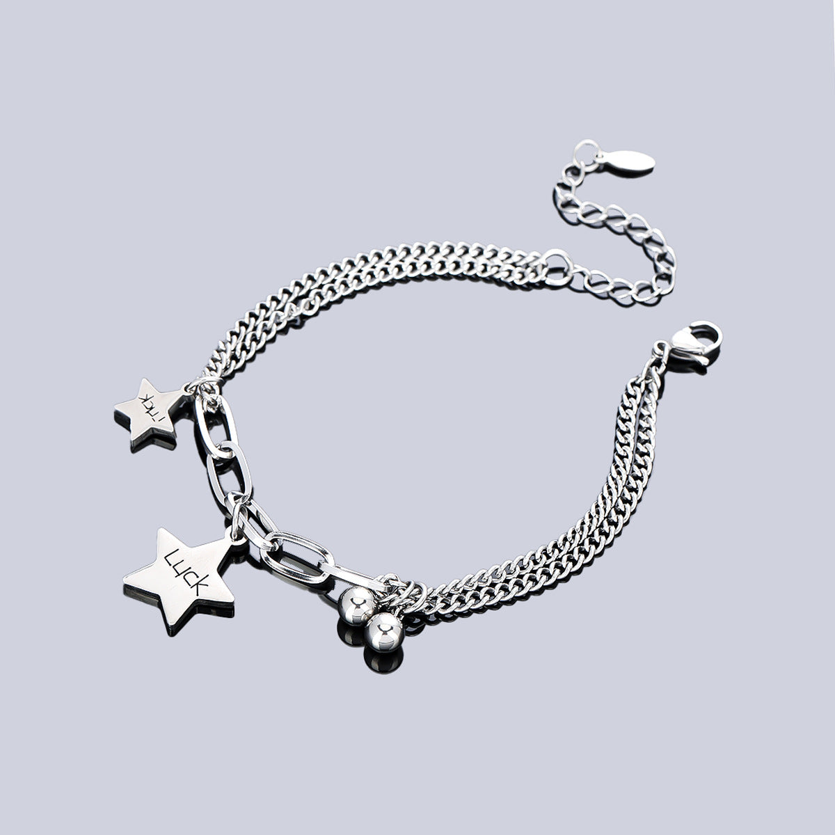 Men Stainless Steel Link Bracelet