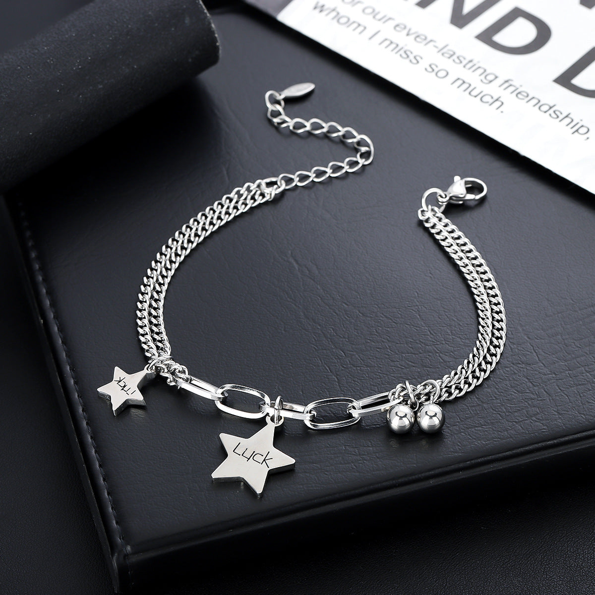 Men Stainless Steel Link Bracelet