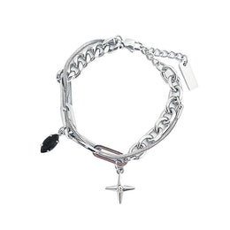 Men Silver-Plated Link Bracelet