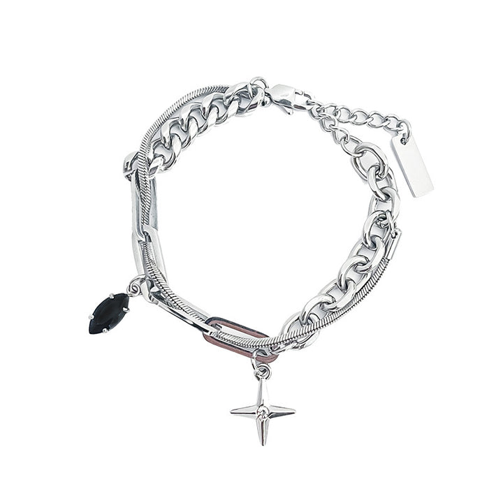 Men Silver-Plated Link Bracelet