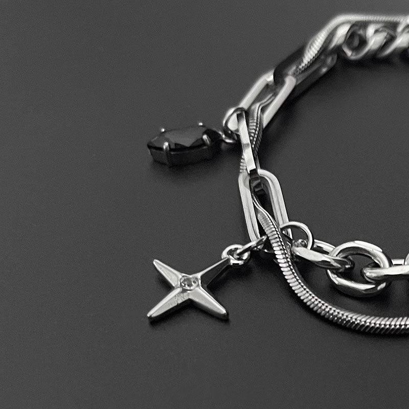 Men Silver-Plated Link Bracelet
