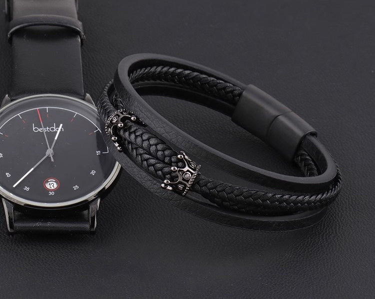 Men Silver-Plated Link Bracelet