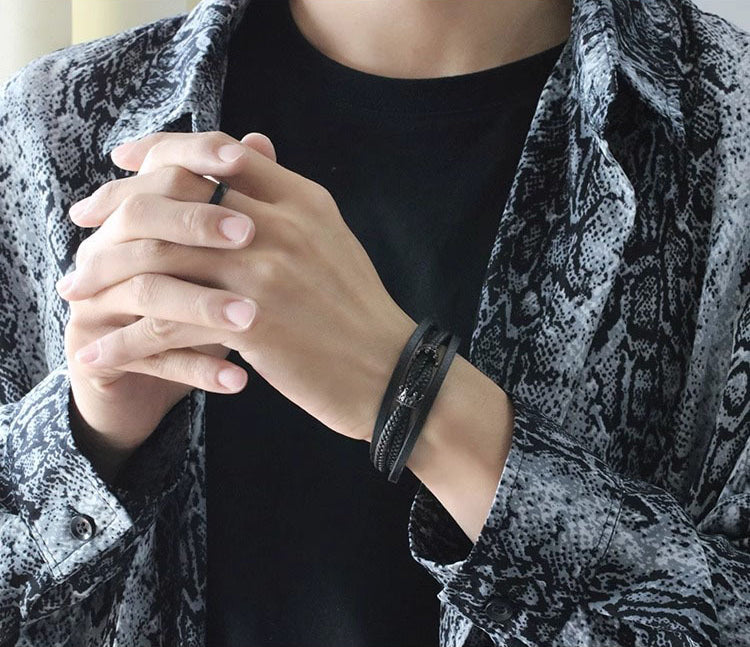 Men Silver-Plated Link Bracelet