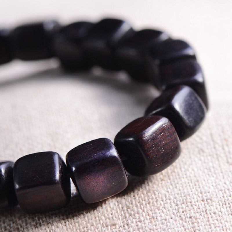 Men Wood Gold-Plated Bracelet