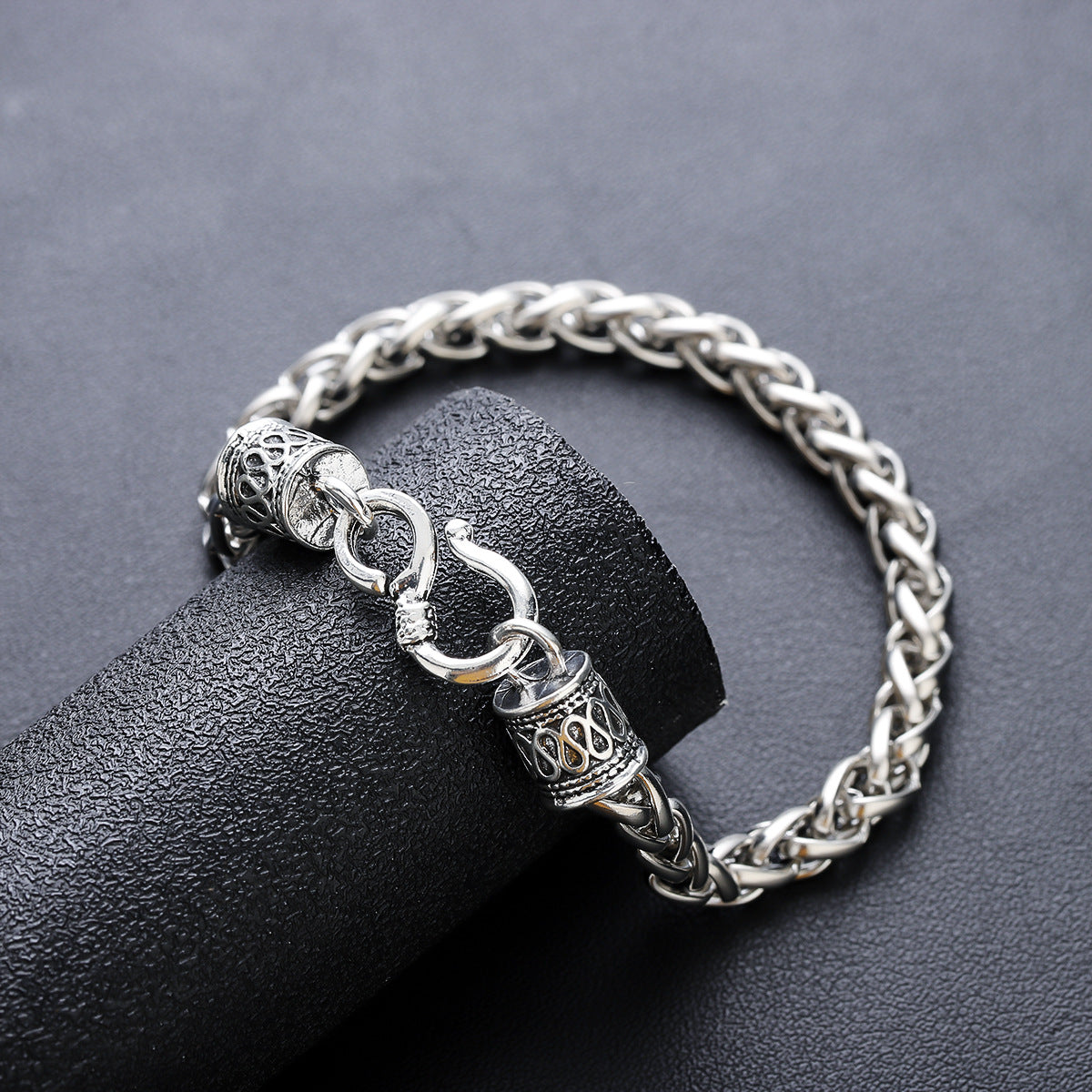 Men Silver-Plated Link Bracelet