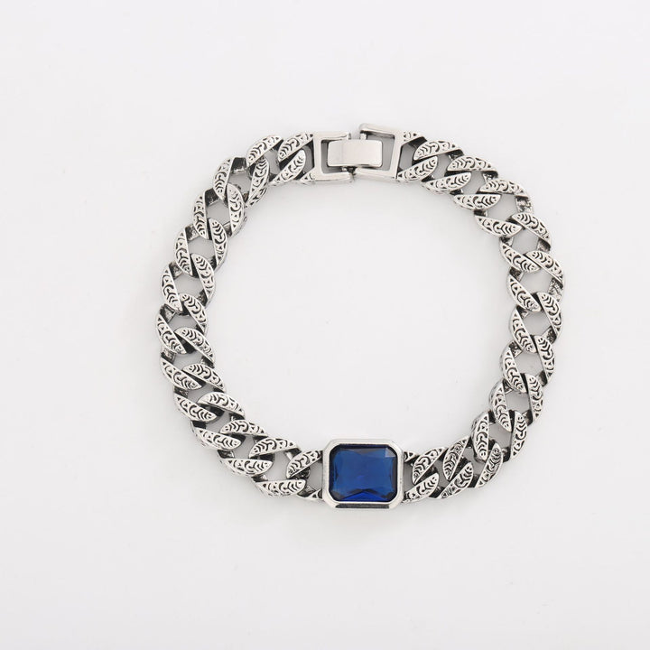 Men Silver-Plated Wraparound Bracelet