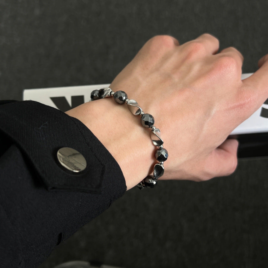 Men Silver-Plated Link Bracelet