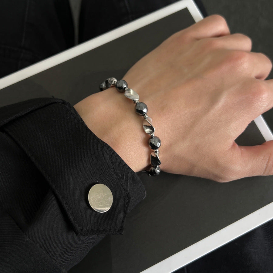 Men Silver-Plated Link Bracelet