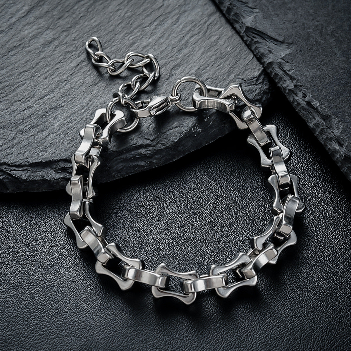 Men Silver-Plated Link Bracelet