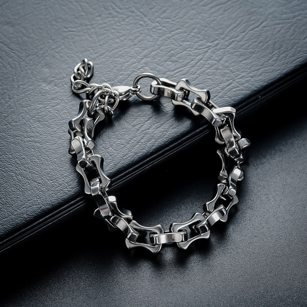Men Silver-Plated Link Bracelet