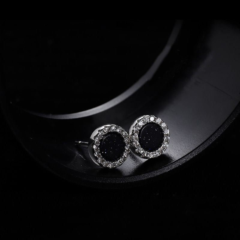 Stainless Steel Silver Plated Studded Circular Shaped Studs