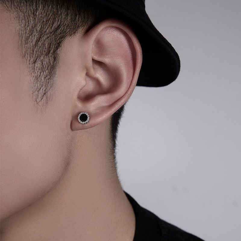 Stainless Steel Silver Plated Studded Circular Shaped Studs