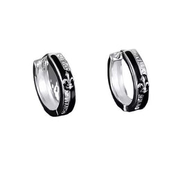 Silver-Plated Circular Shaped Hoop Earrings