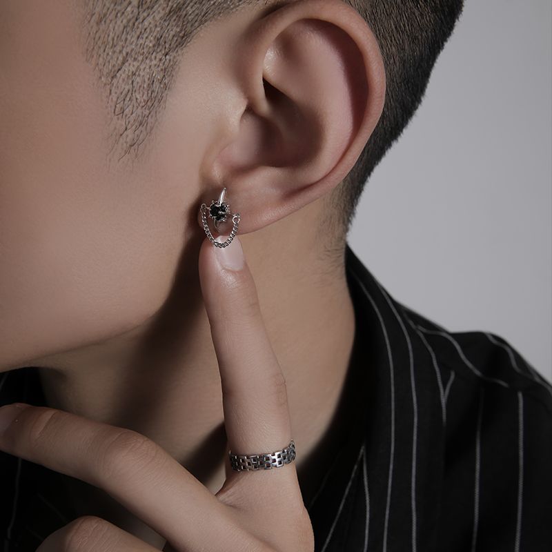 Stainless Steel Silver Plated Studded Contemporary Studs