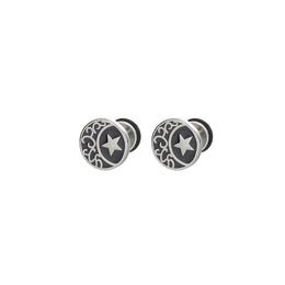 Stainless Steel Silver Plated Circular Shaped Studs