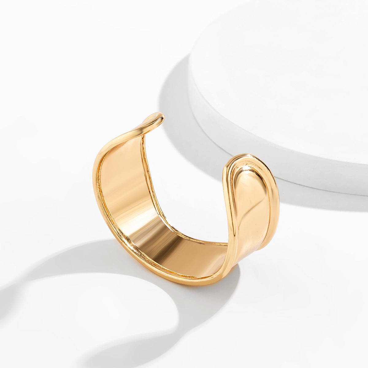Men Gold-Plated Cuff Bracelet