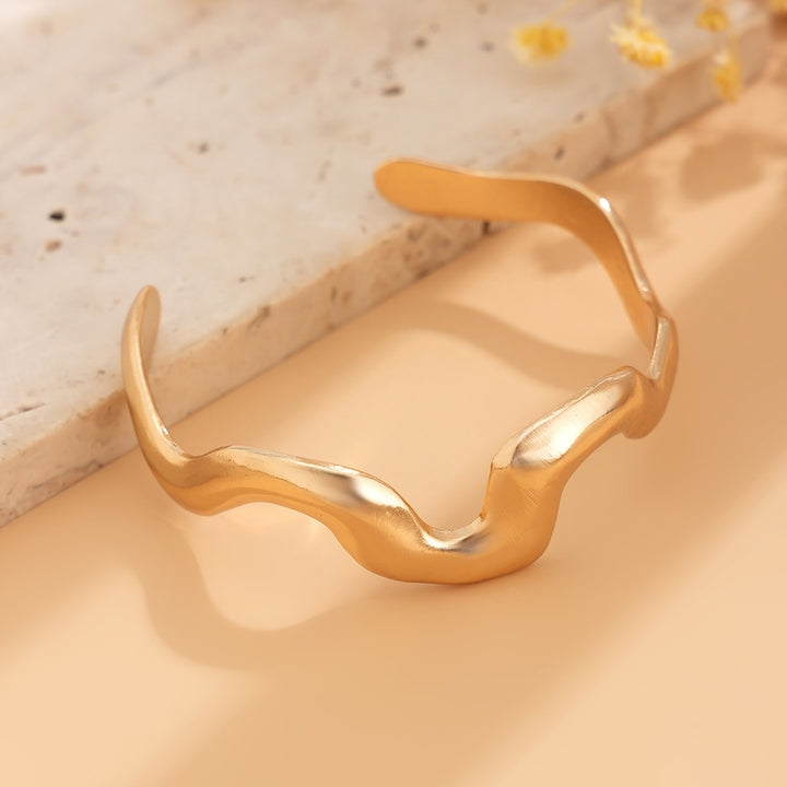 Men Gold-Plated Cuff Bracelet