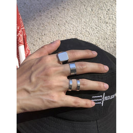 Set Of 4 Silver-Plated Finger Ring