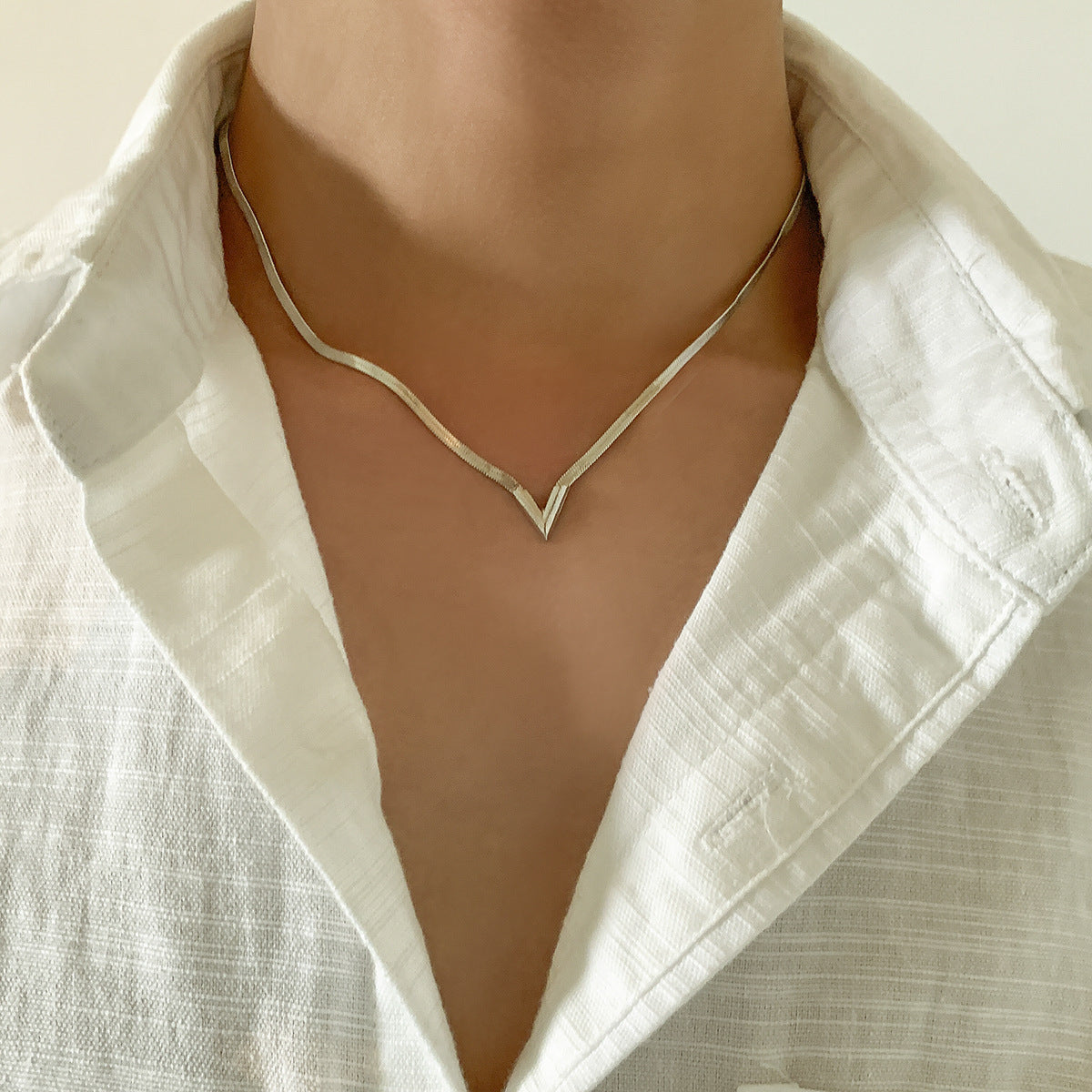 Silver-Plated Minimal Chain