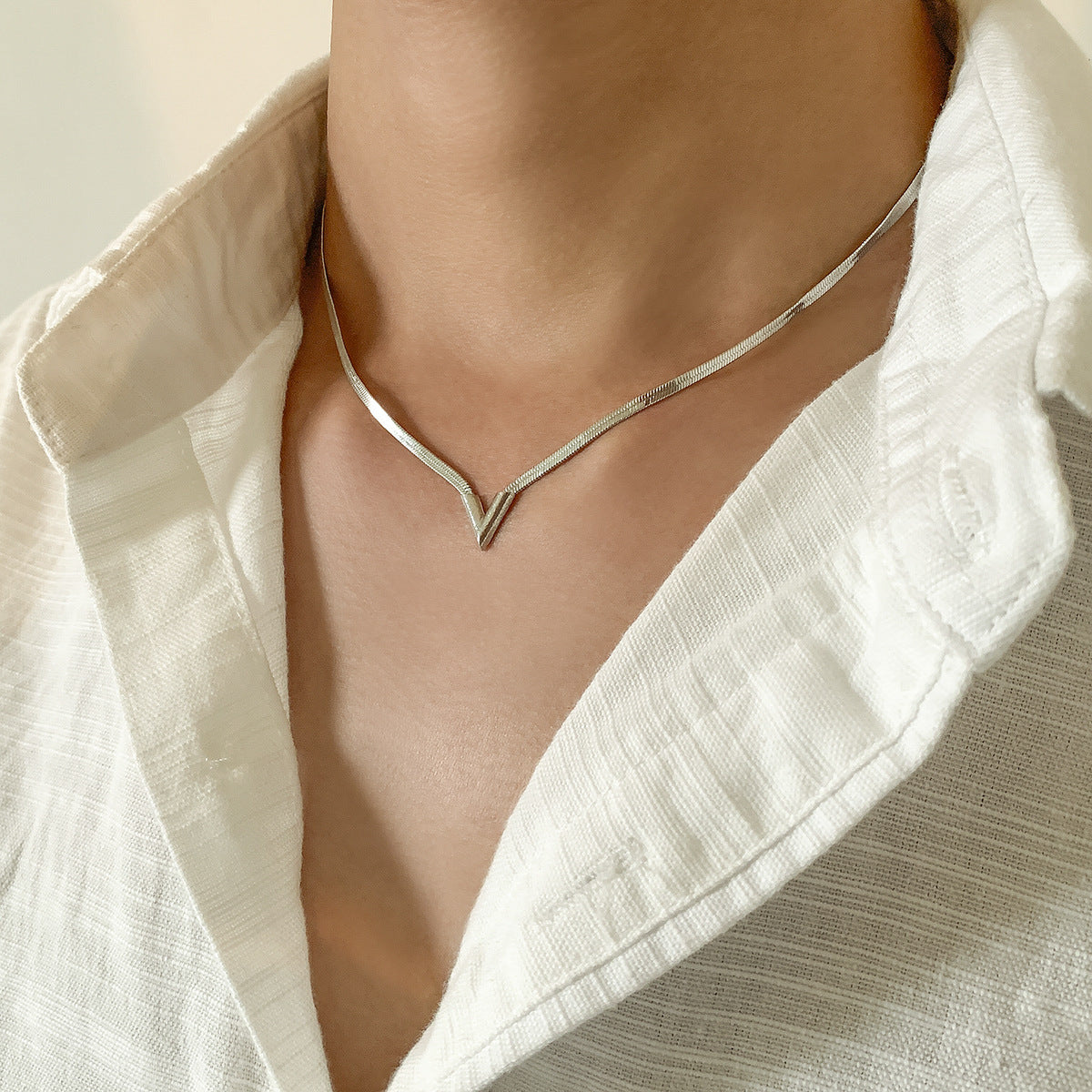 Silver-Plated Minimal Chain